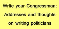 Political Addresses Writing to Politicians
