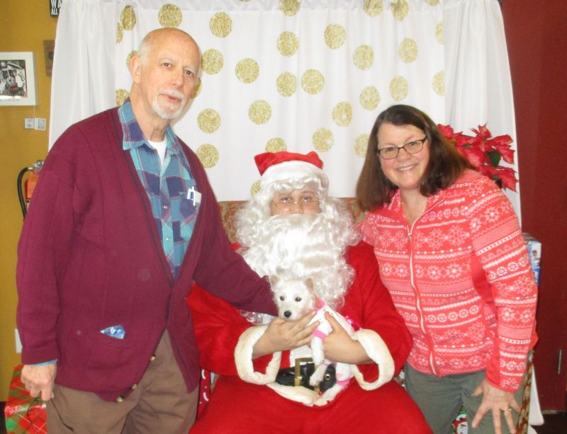 Molly with Santa